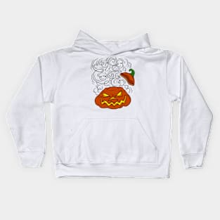 Scary Halloween Jack O' Lantern Kids Hoodie